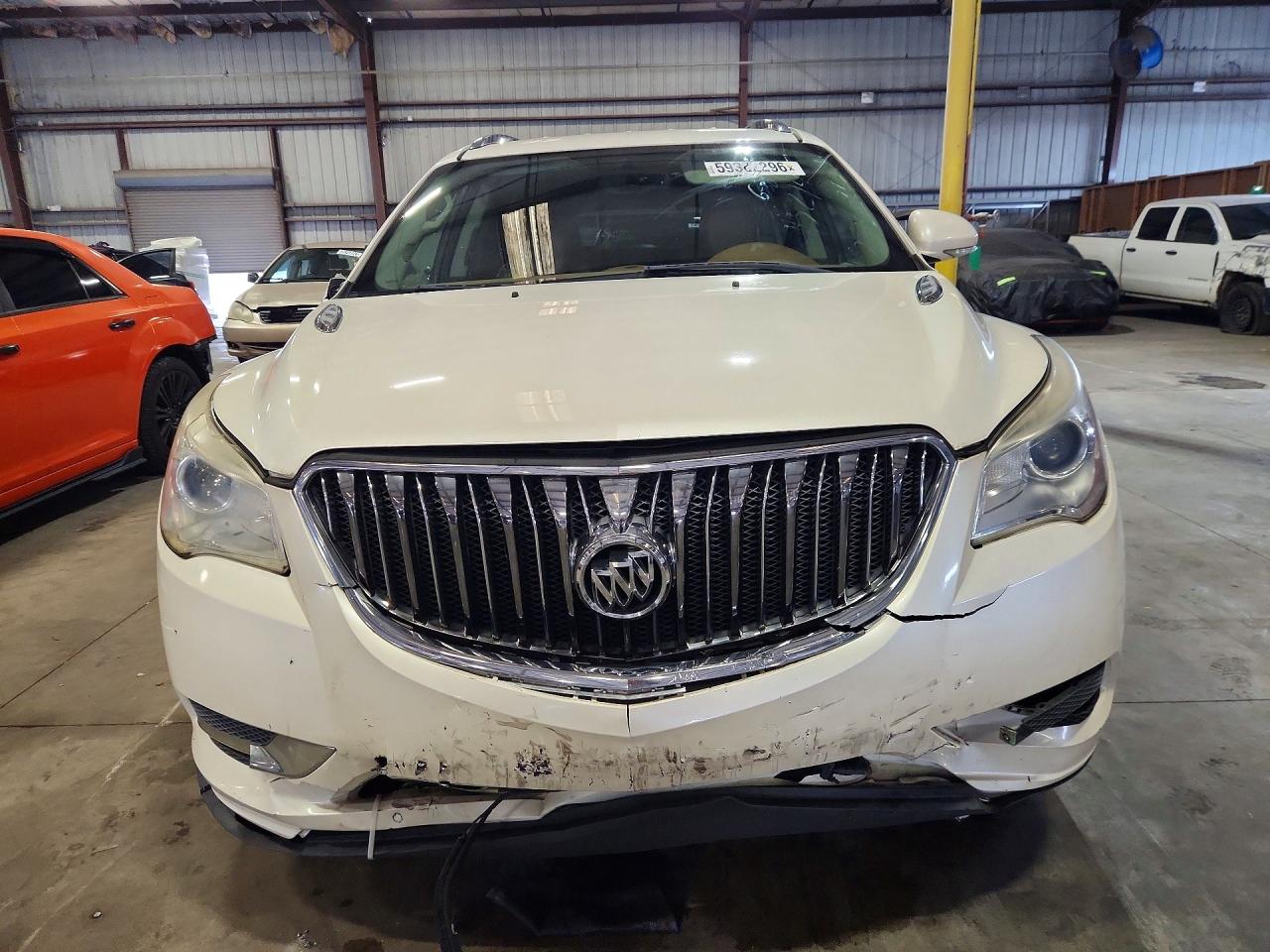 2014 Buick Enclave White vin: 5GAKRBKD4EJ115214