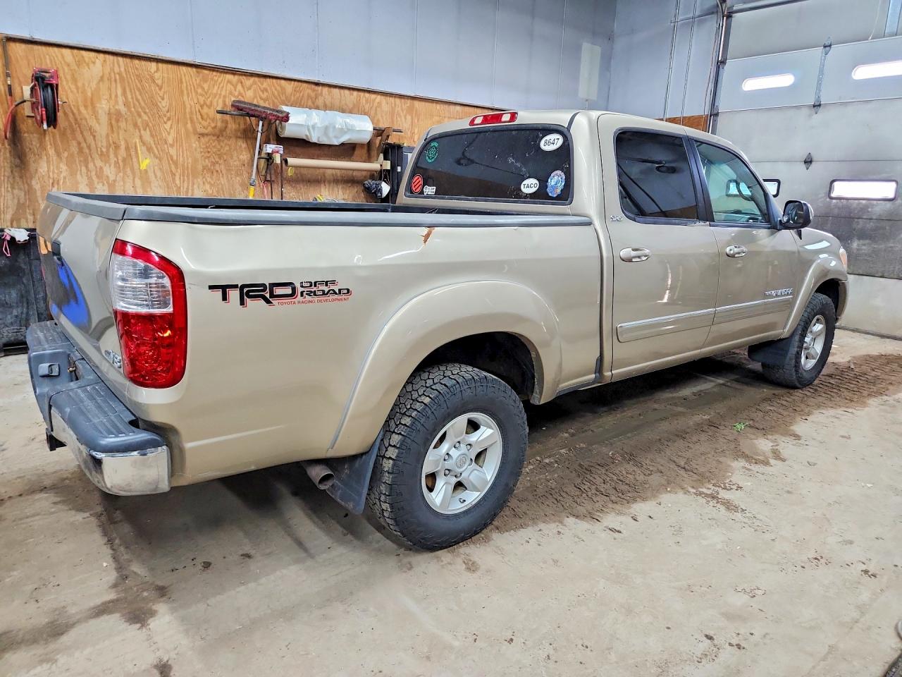 2005 Toyota Tundra Double Cab Sr5 Tan vin: 5TBET34185S496664
