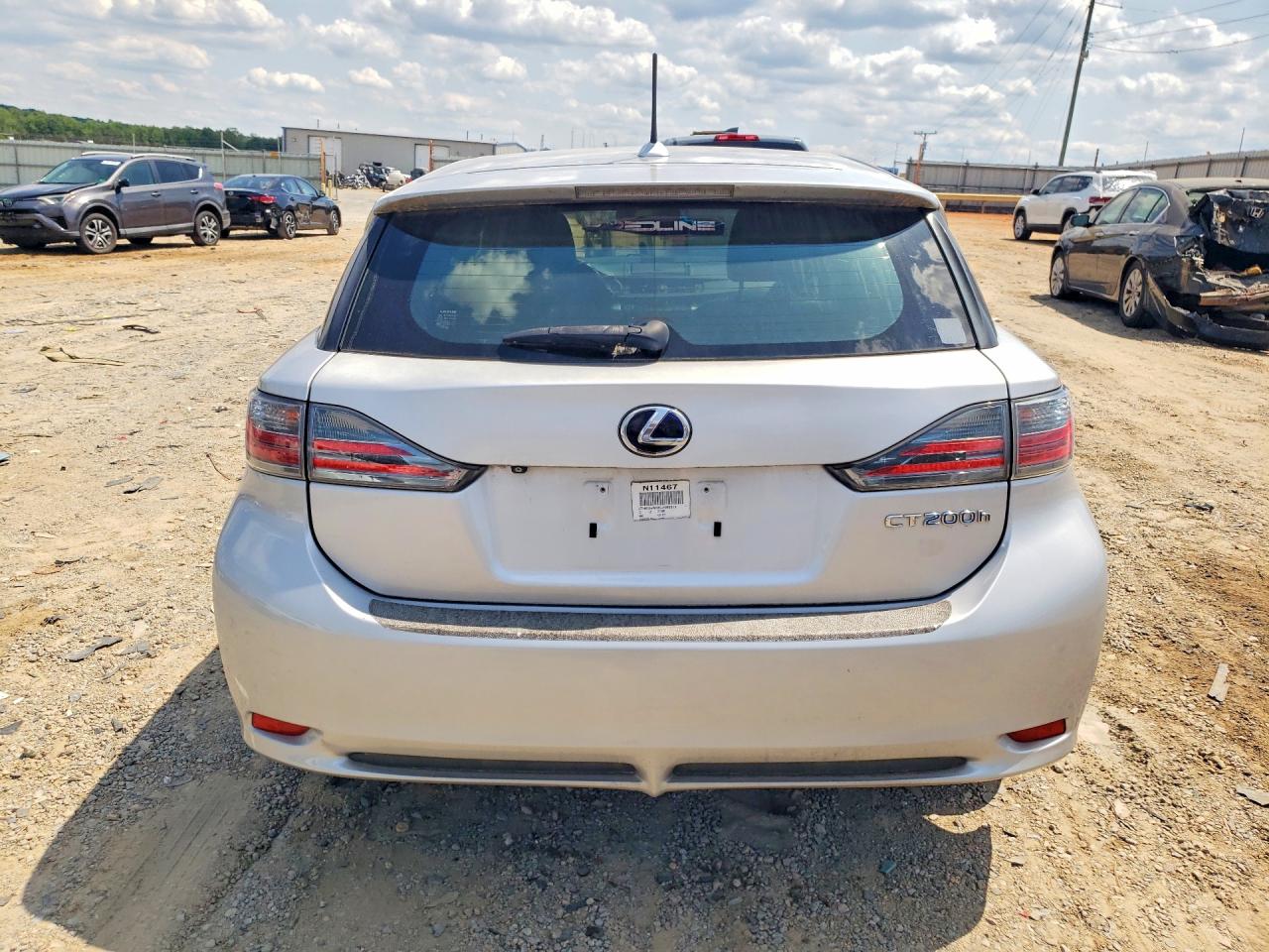 2012 Lexus Ct 200 Silver vin: JTHKD5BH3C2065915