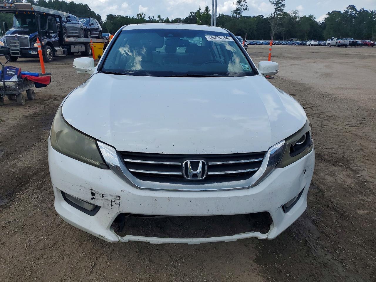 2013 Honda Accord Exl White vin: 1HGCR2F88DA059066