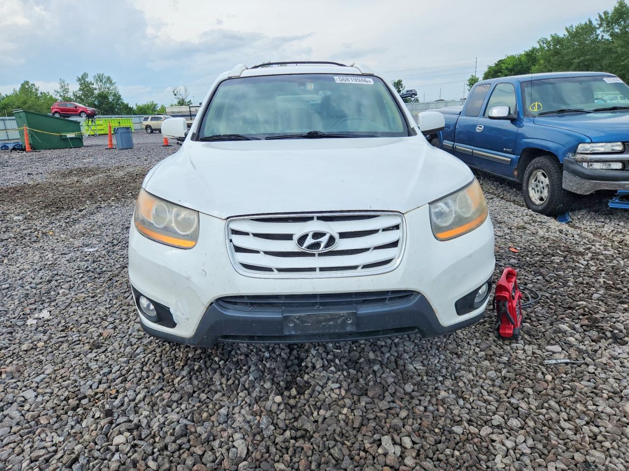 2011 Hyundai Santa Fe Limited Белый vin: 5XYZKDAG3BG026318