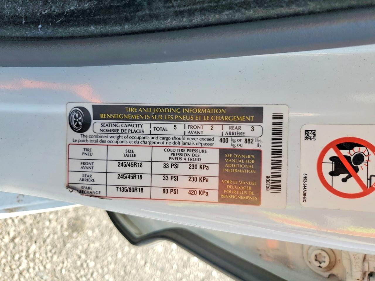 2013 Jaguar Xf White vin: SAJWA0ES2DPS82304