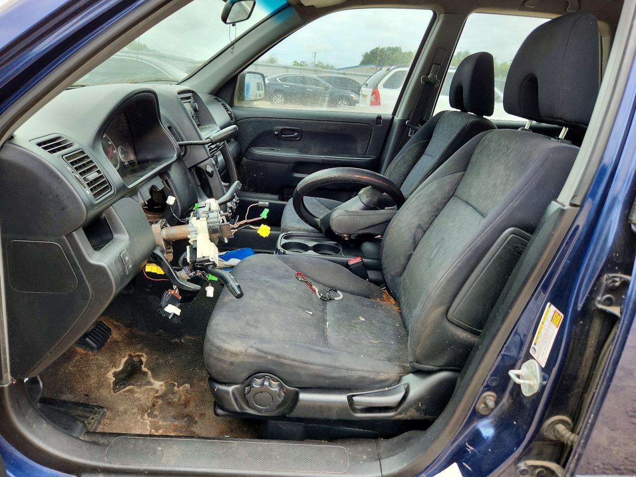 2005 Honda Cr-v Lx Blue vin: JHLRD68505C018571