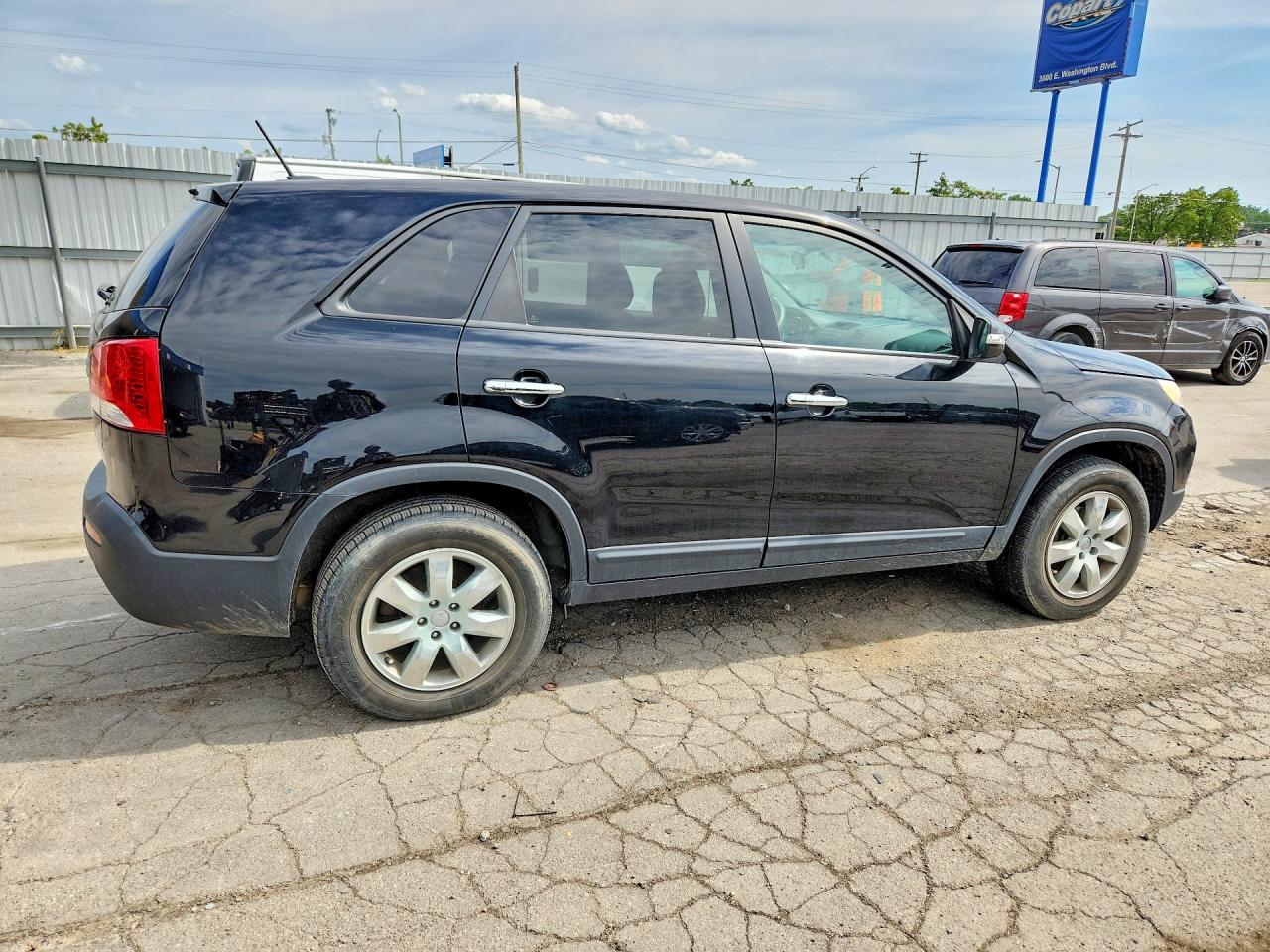 2012 Kia Sorento Lx Black vin: 5XYKT3A19CG261053