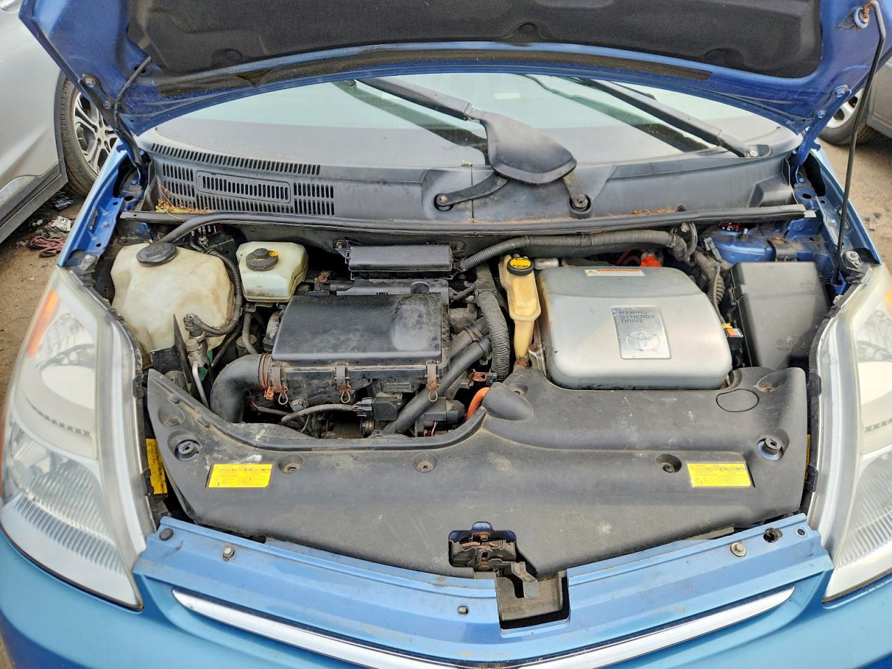 2007 Toyota Prius Base Blue vin: JTDKB20U277622487