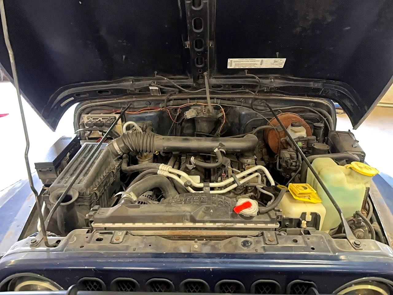 2002 Jeep Wrangler / Tj X Blue vin: 1J4FA39S02P719959
