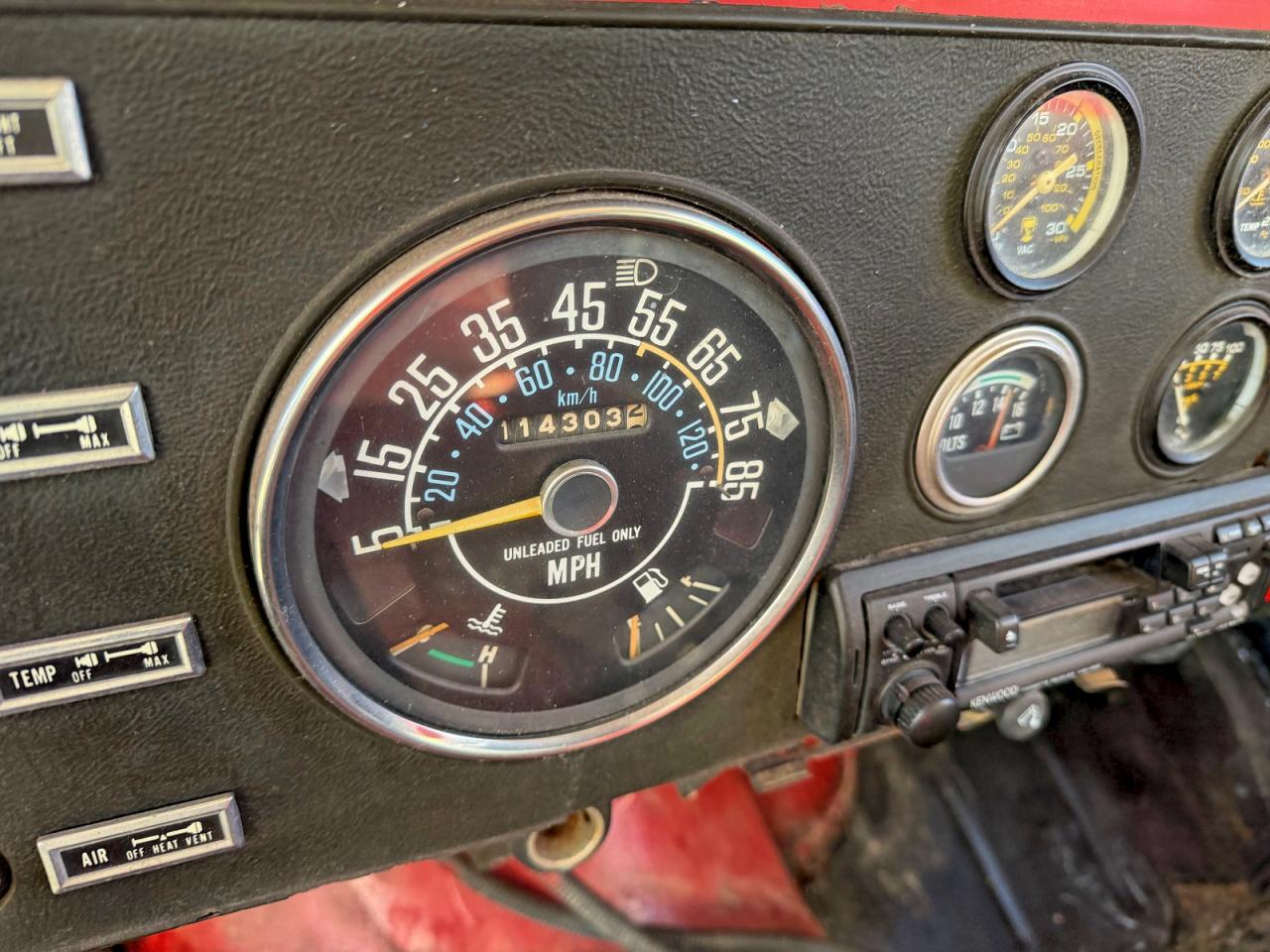 1985 Jeep Jeep Cj7 Red vin: 1JCCF87A1FT034351
