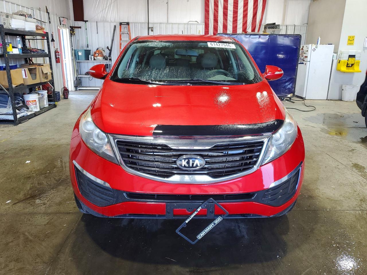 2011 Kia Sportage Lx Red vin: KNDPBCA29B7016248