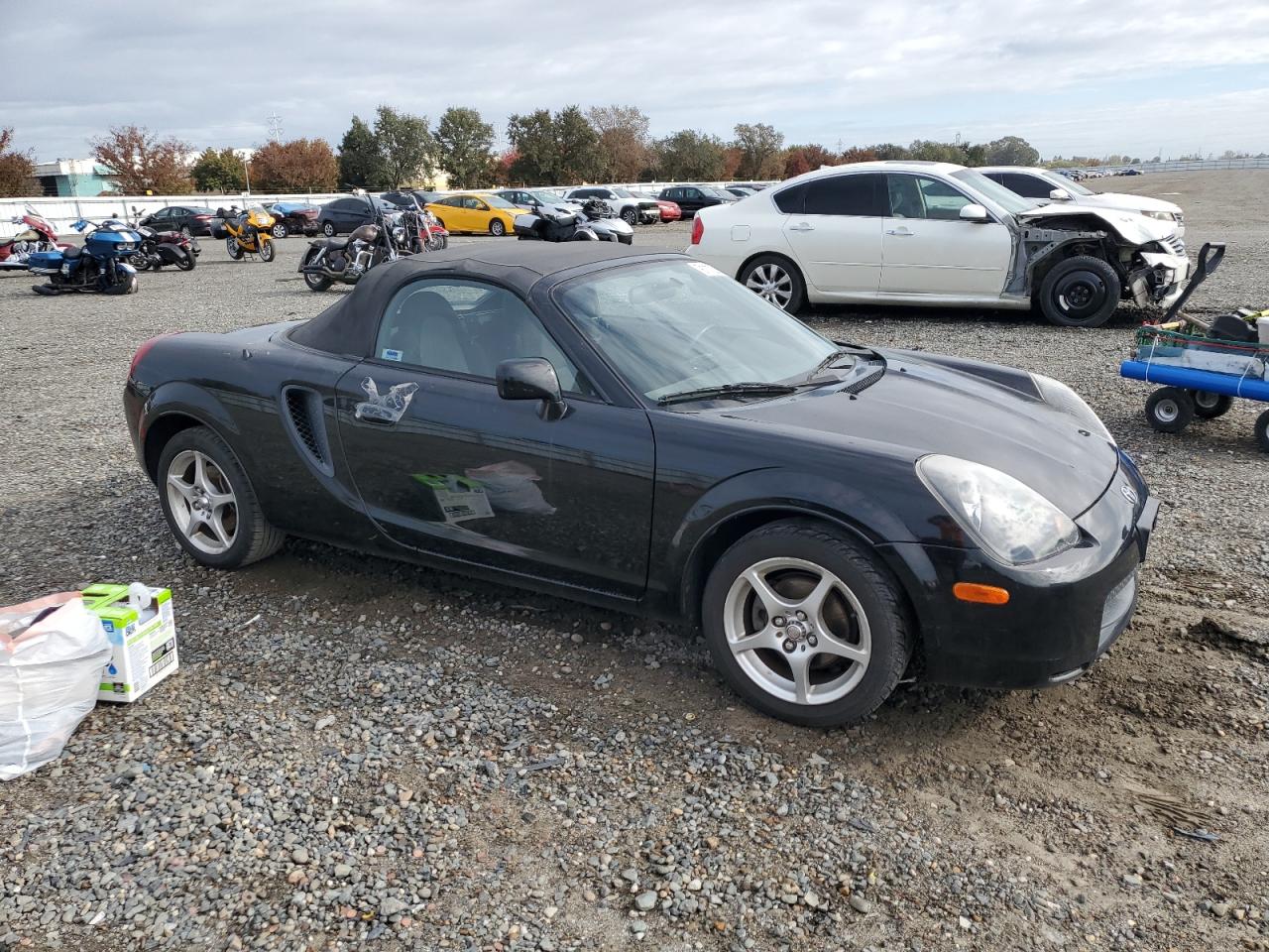 2000 Toyota Mr2 Spyder Black vin: JTDFR3203Y0022049