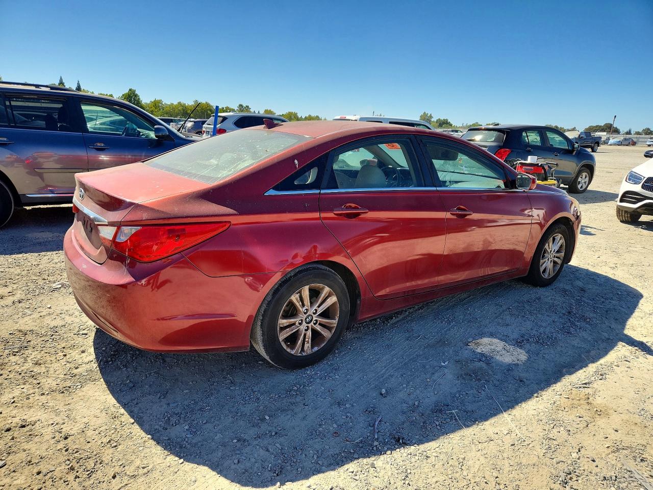 2013 Hyundai Sonata Gls Red vin: 5NPEB4AC1DH646429