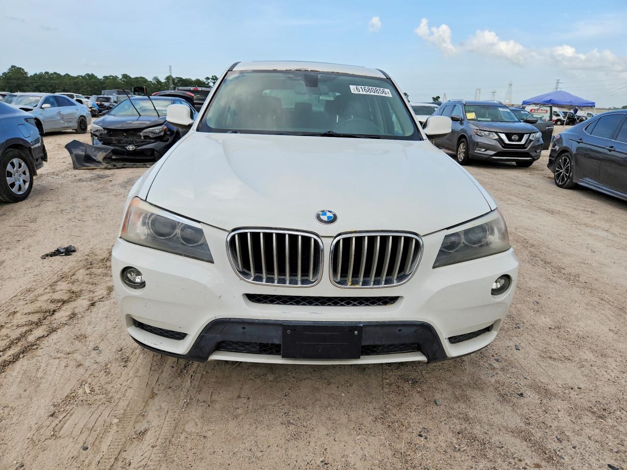 2014 Bmw X3 Xdrive28i White vin: 5UXWX9C50E0D42123