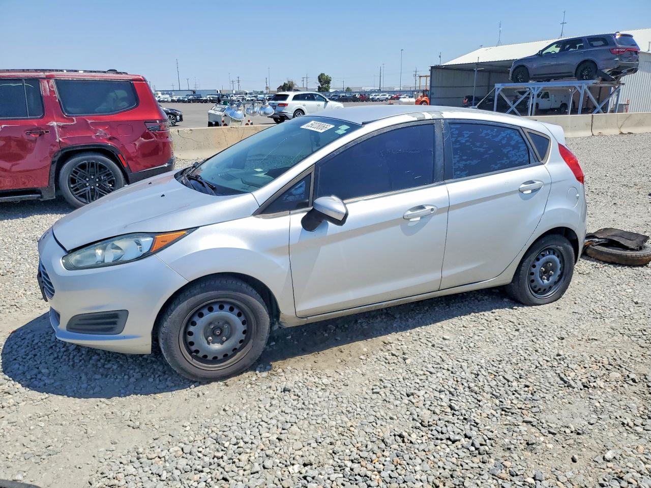 2014 Ford Fiesta S Silver vin: 3FADP4TJ3EM221319