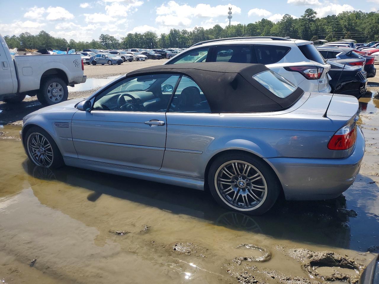 2004 Bmw M3 Silver vin: WBSBR93444PK04906