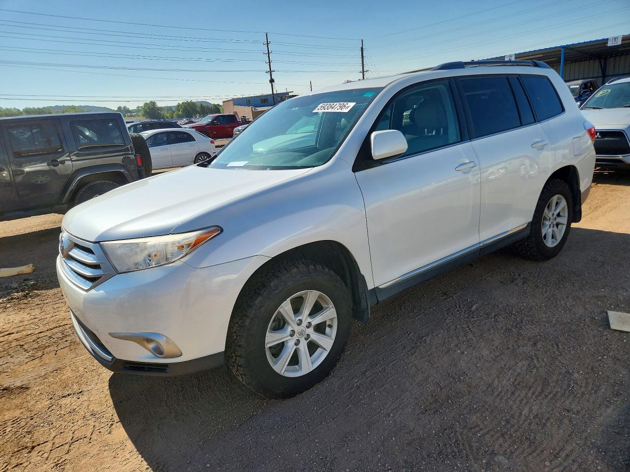 2013 Toyota Highlander Se White vin: 5TDBK3EH1DS220463