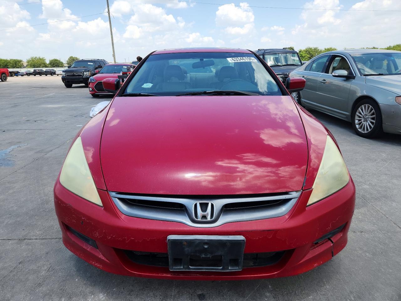 2006 Honda Accord Ex Red vin: 1HGCM72646A024429