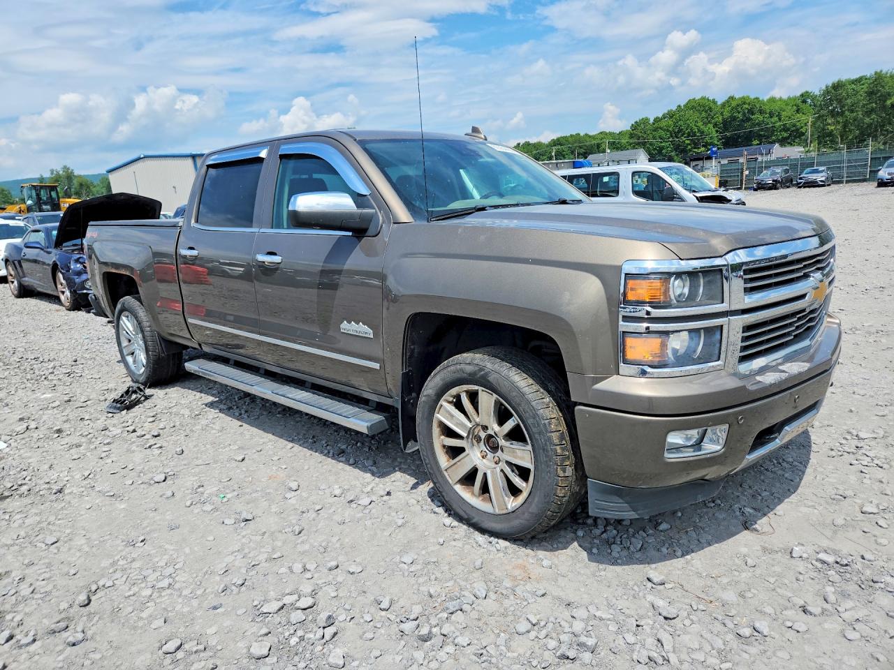 2015 Chevrolet Silverado K1500 High Country Brown vin: 3GCUKTEC4FG103135
