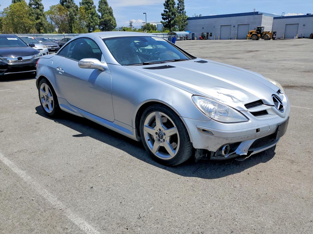 2005 Mercedes-benz Slk 350 Gray vin: WDBWK56F15F061177