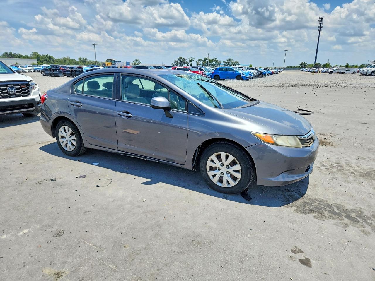 2012 Honda Civic Lx Серебряный vin: 19XFB2F5XCE314432