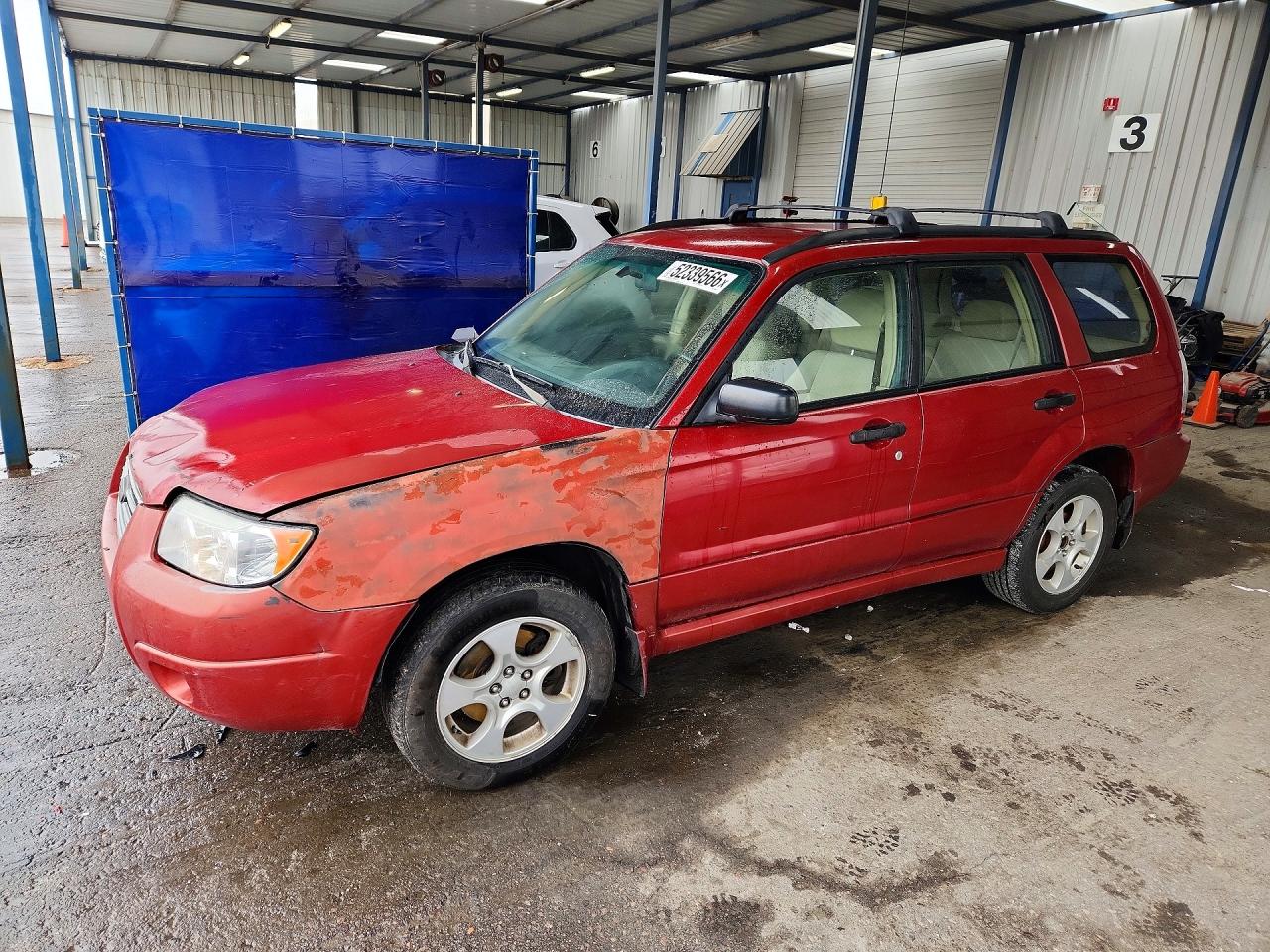 2006 Subaru Forester 2.5x Red vin: JF1SG63696H703085