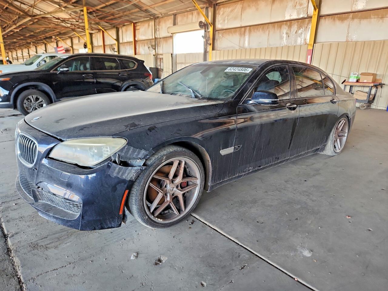 2015 Bmw 740 Li Black vin: WBAYE4C58FD139004