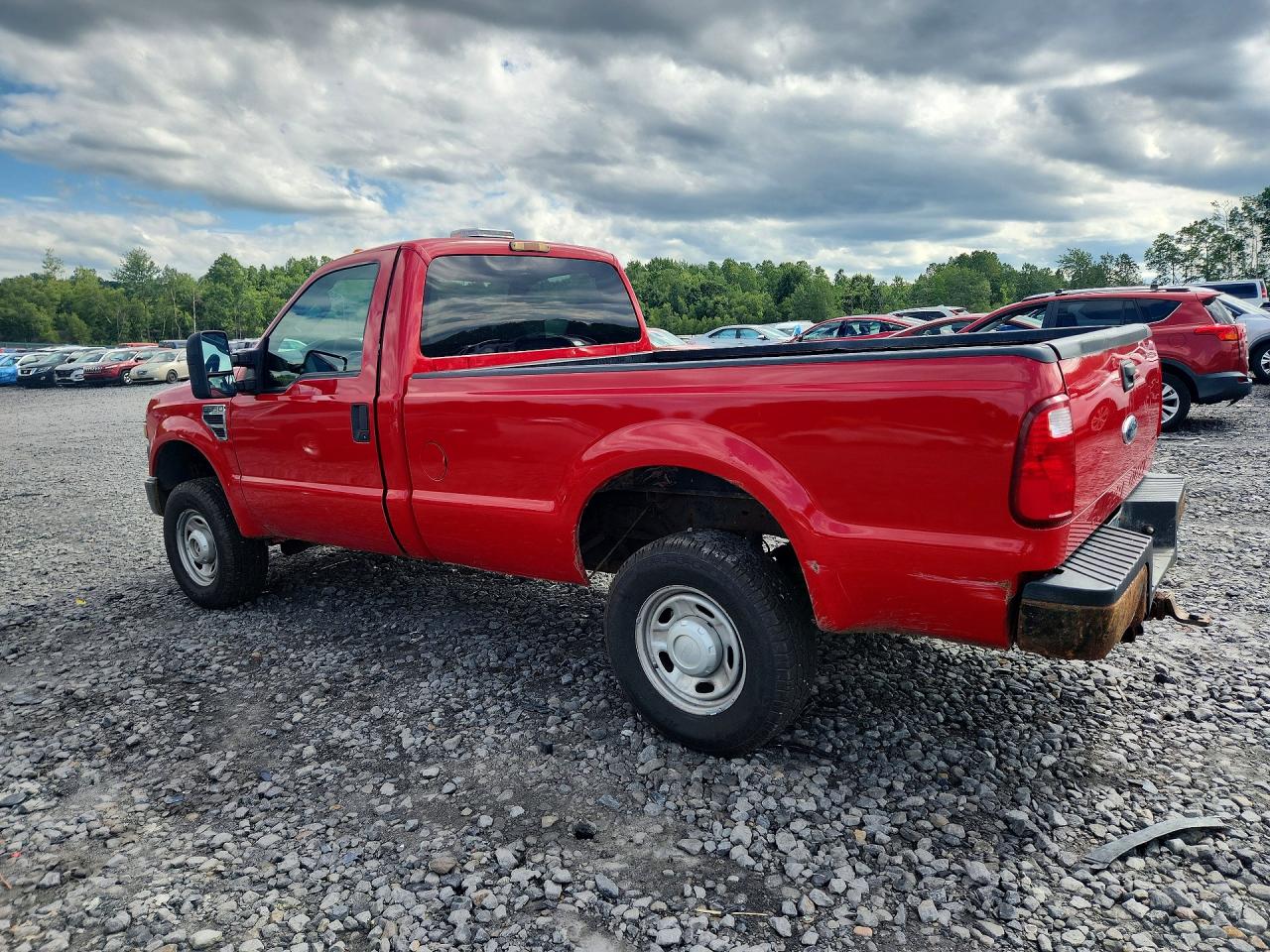 2010 Ford F250 Super Duty Red vin: 1FTNF2B53AEB35566