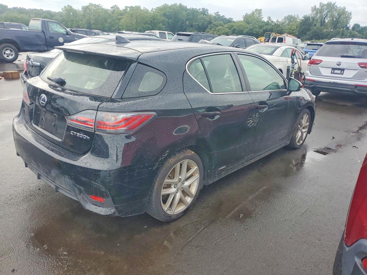 2014 Lexus Ct 200 Black vin: JTHKD5BH2E2188737