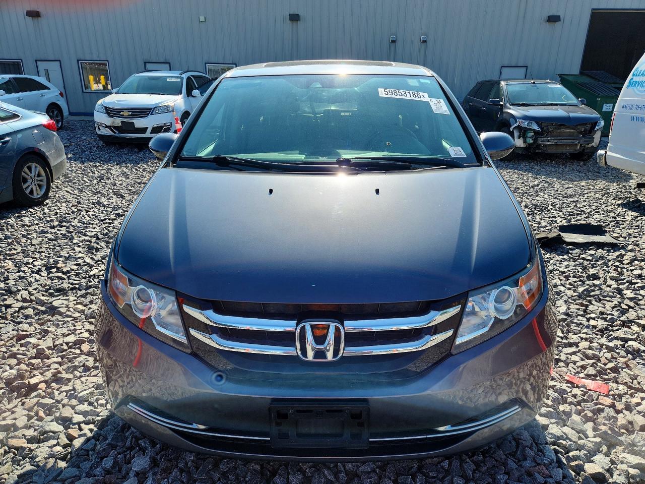 2014 Honda Odyssey Exl Gray vin: 5FNRL5H62EB075280