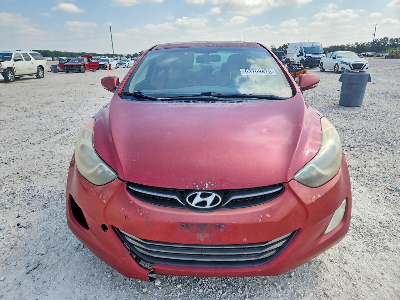 2013 Hyundai Elantra Limited Red vin: KMHDH4AE4DU697694