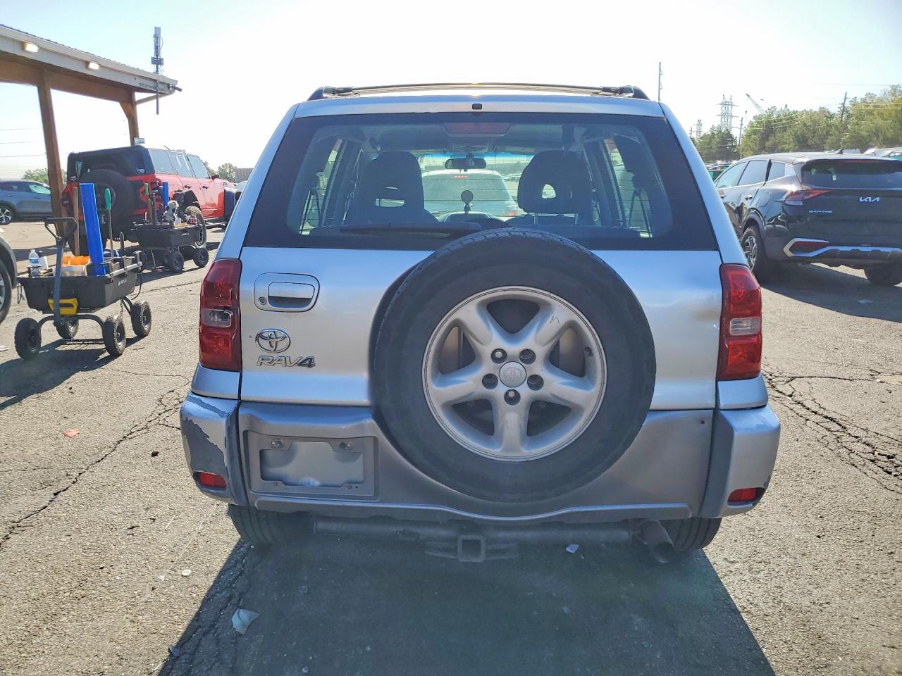 2005 Toyota Rav4 Base Silver vin: JTEGD20V756002824