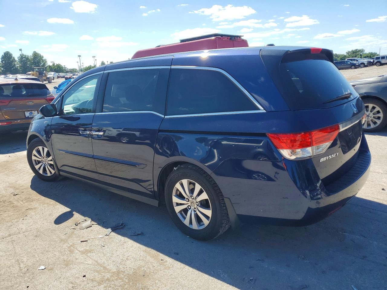 2014 Honda Odyssey Exl Синий vin: 5FNRL5H60EB133208
