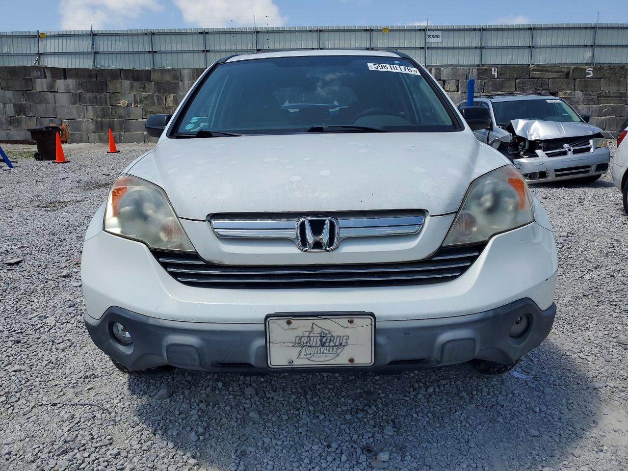 2007 Honda Cr-v Ex White vin: JHLRE38527C027870