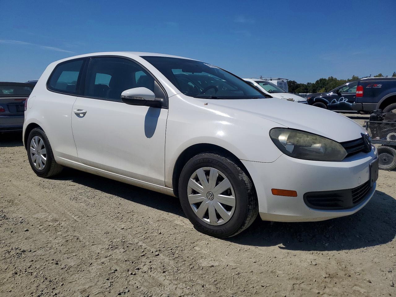 2010 Volkswagen Golf White vin: WVWBA7AJ9AW125681