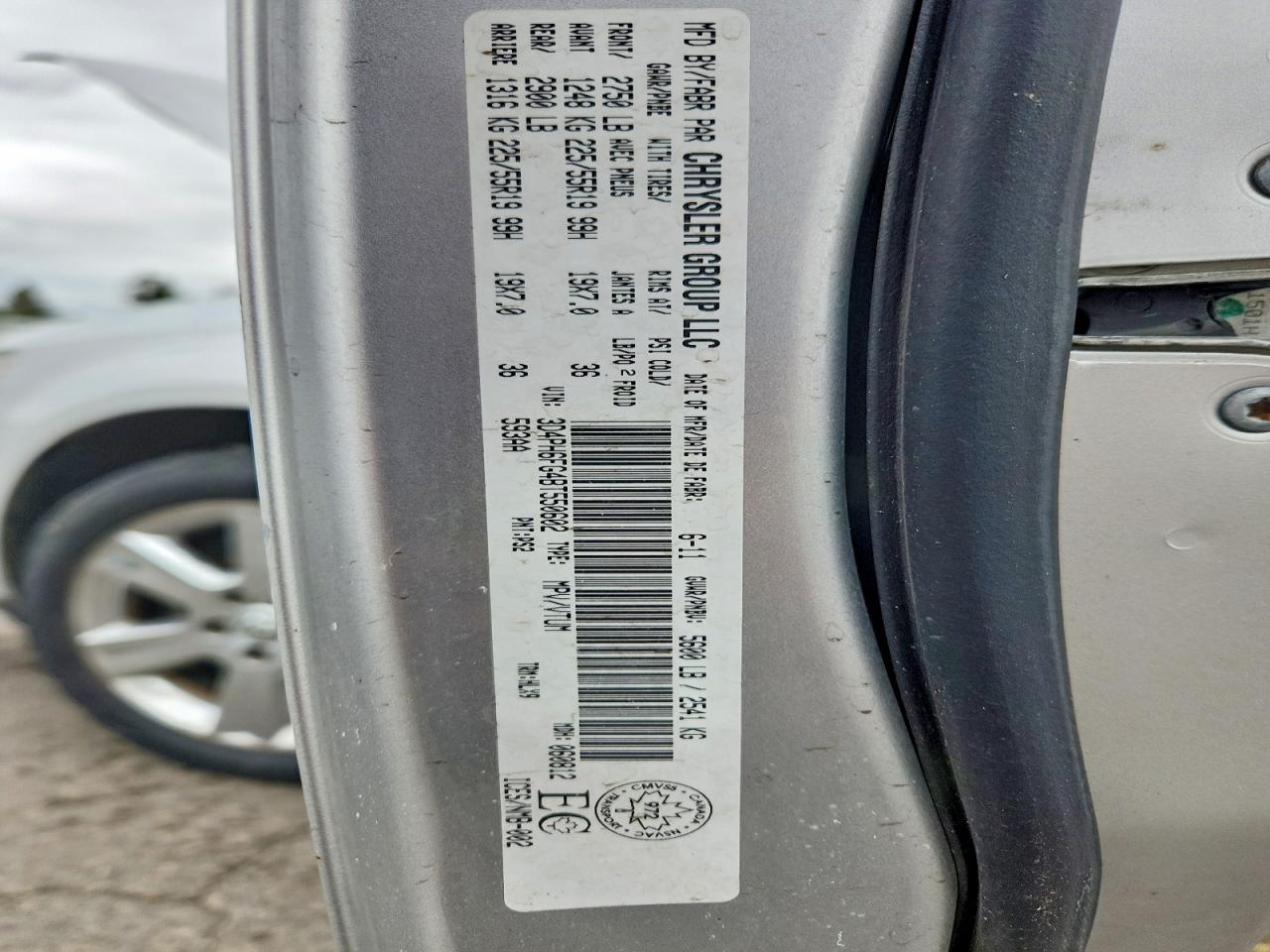 2011 Dodge Journey R/t Silver vin: 3D4PH6FG4BT550602