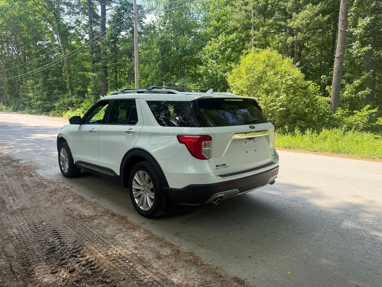 2020 Ford Explorer Limited White vin: 1FMSK8FH7LGB17631