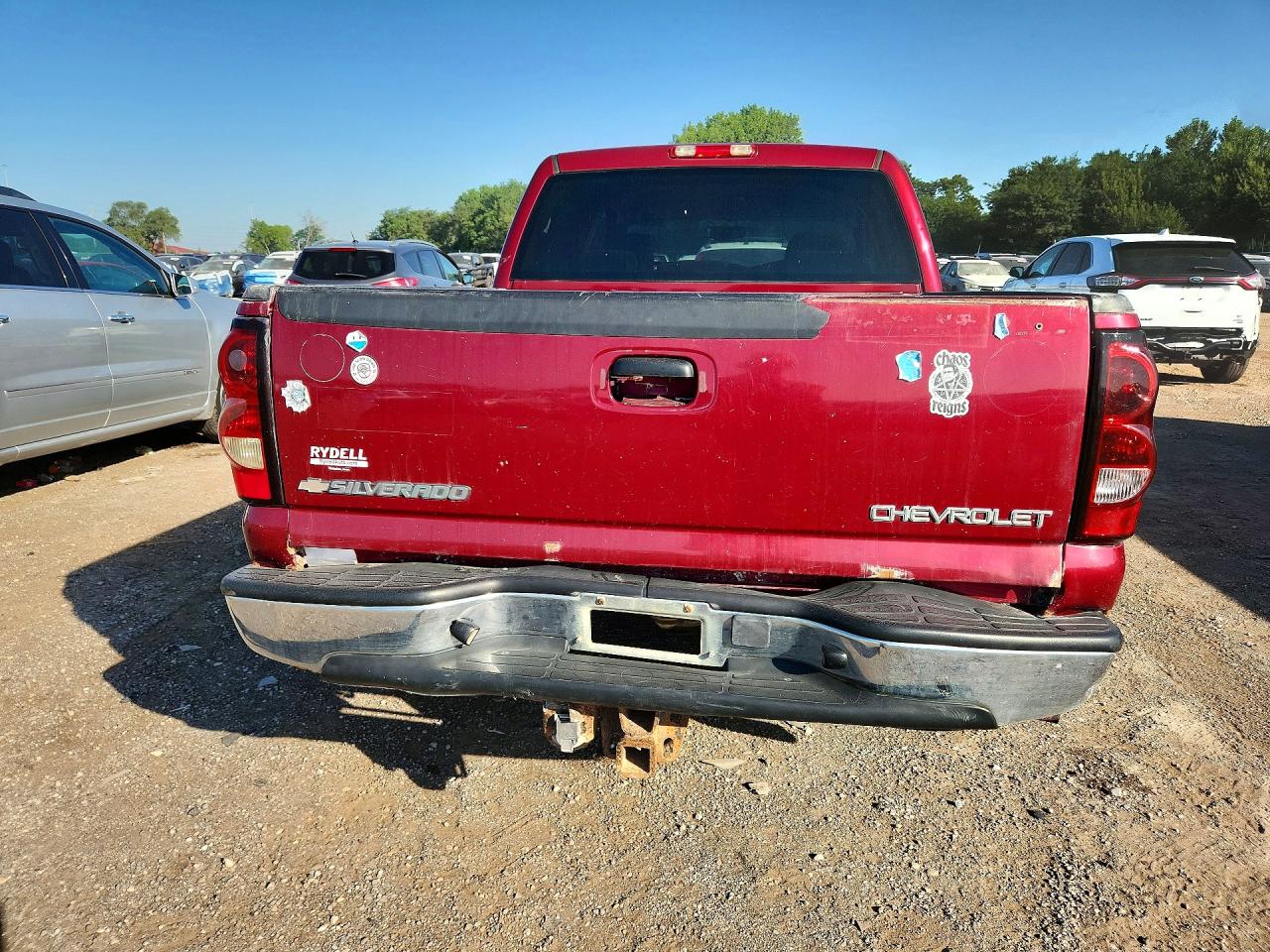 2005 Chevrolet Silverado K1500 Red vin: 2GCEK13T151216706