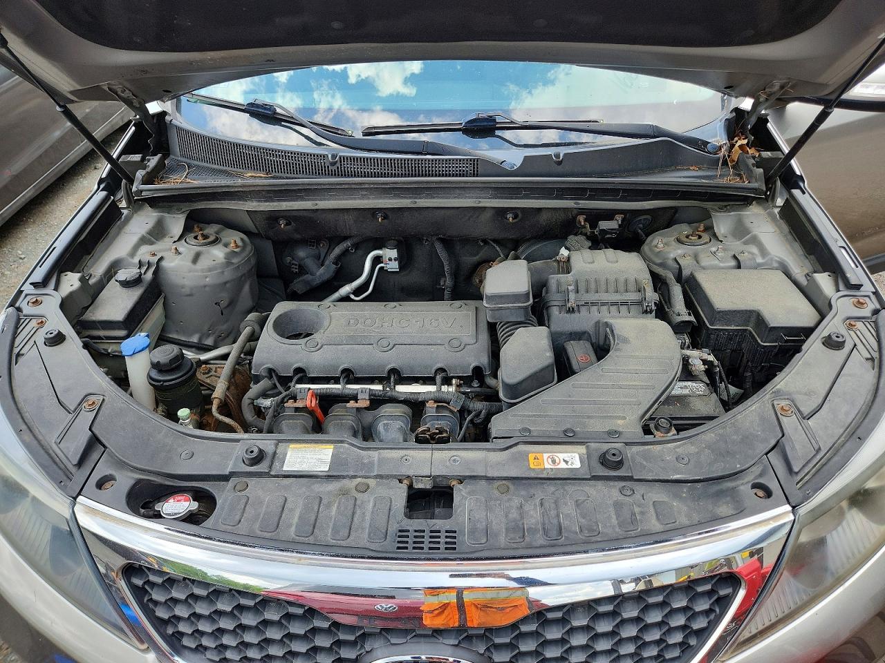 2013 Kia Sorento Lx Gray vin: 5XYKT3A19DG355290