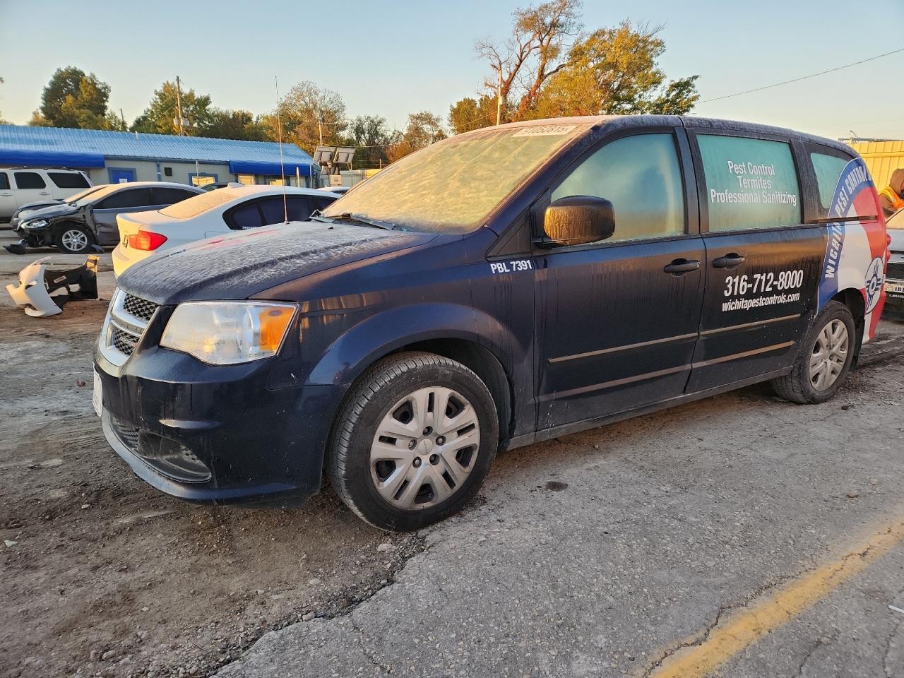 2014 Dodge Grand Caravan Se Blue vin: 2C4RDGBGXER105091