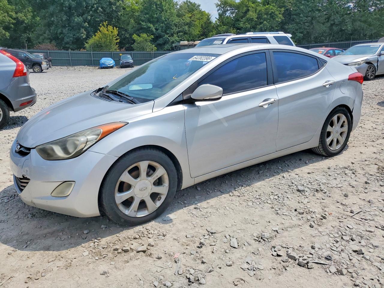 2012 Hyundai Elantra Limited Silver vin: KMHDH4AE6CU281631