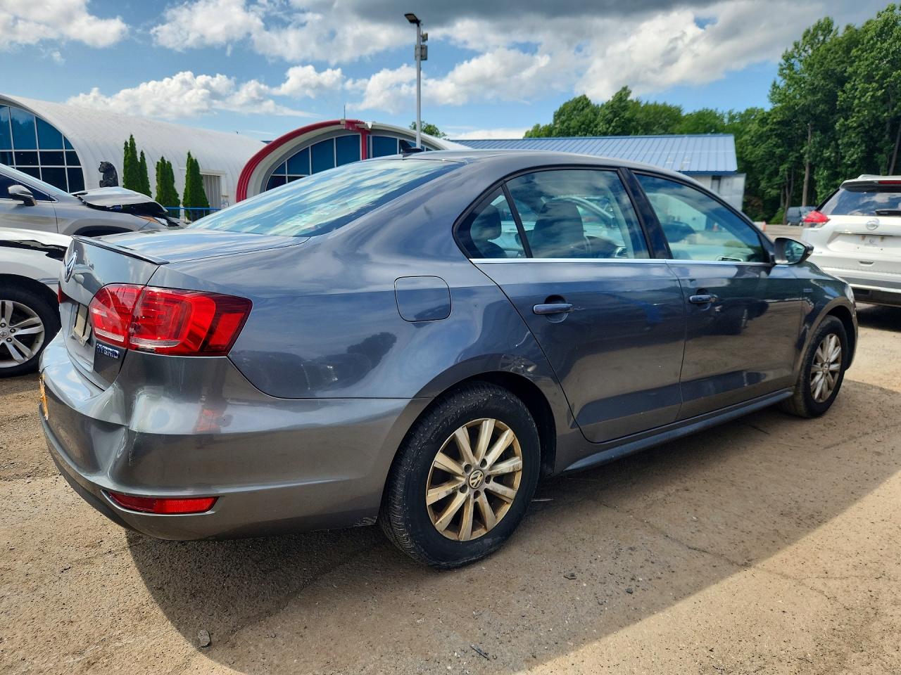 2013 Volkswagen Jetta Hybrid Gray vin: 3VW637AJ8DM263208