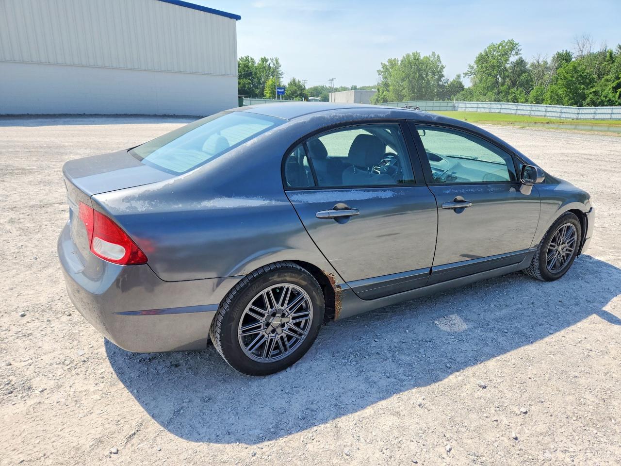 2009 Honda Civic Lx Gray vin: 2HGFA16589H538911