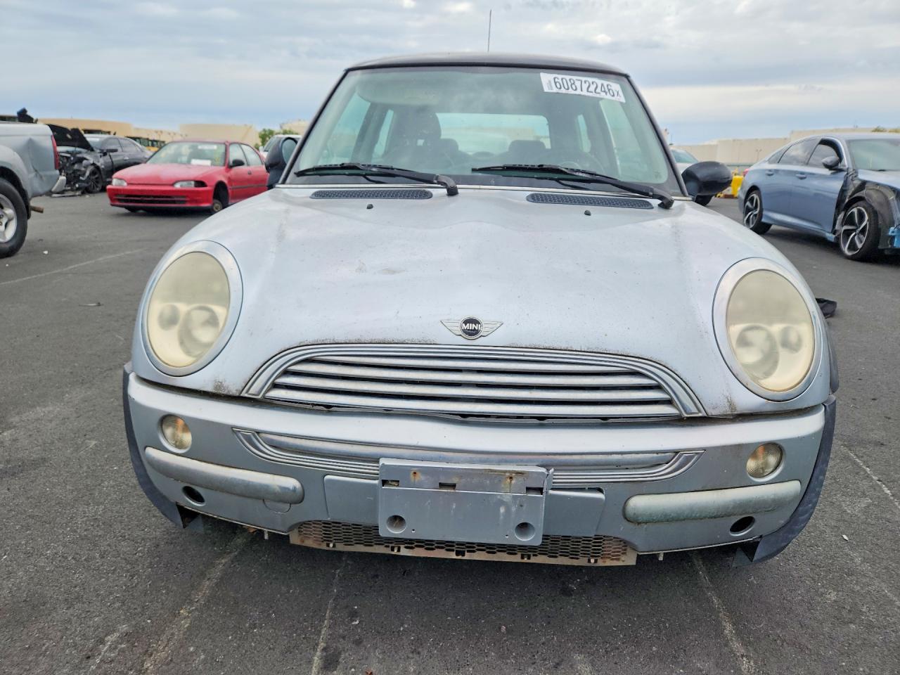 2004 Mini Cooper Silver vin: WMWRC33434TJ62740