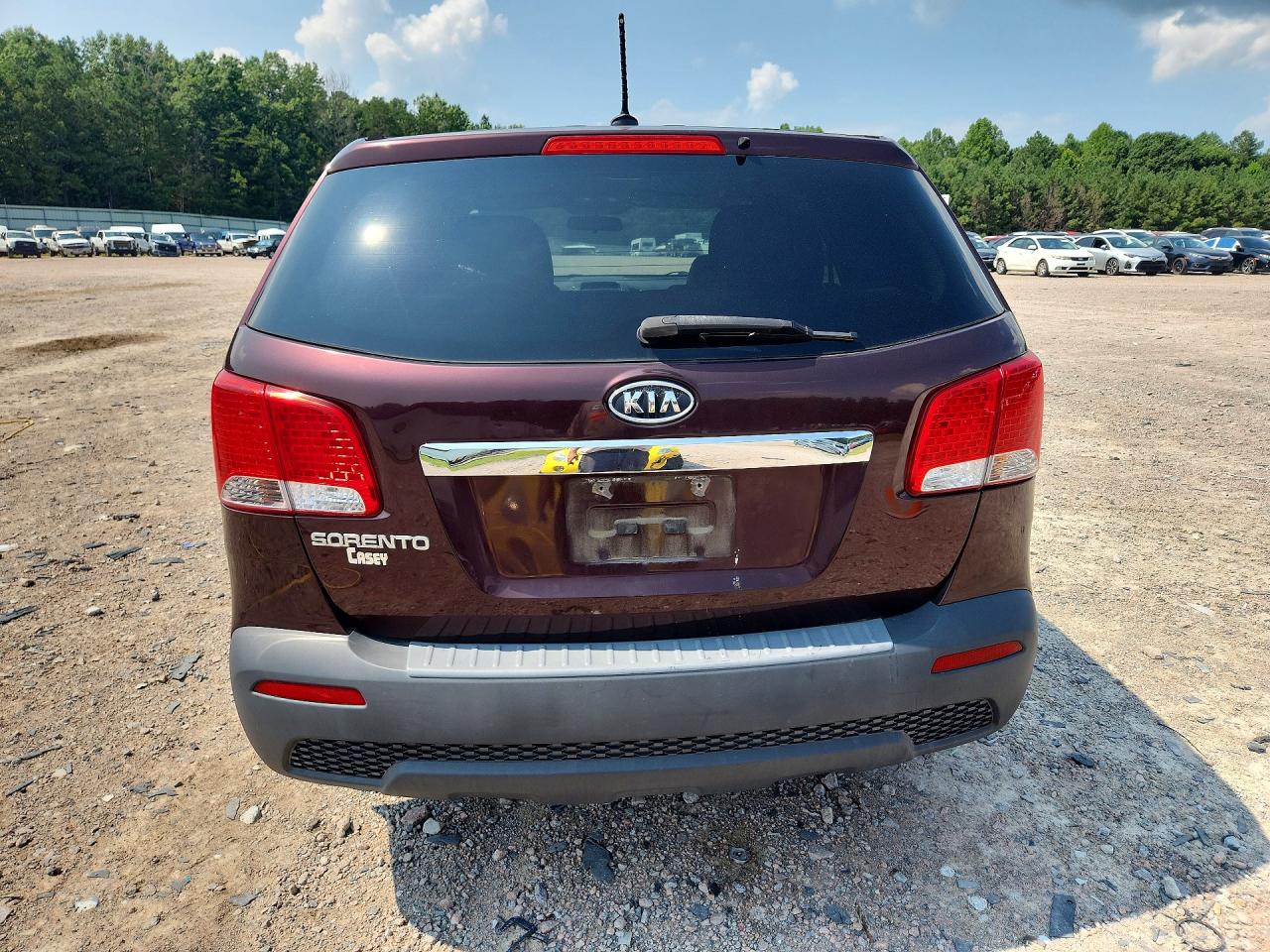 2012 Kia Sorento Lx Maroon vin: 5XYKT4A15CG286621