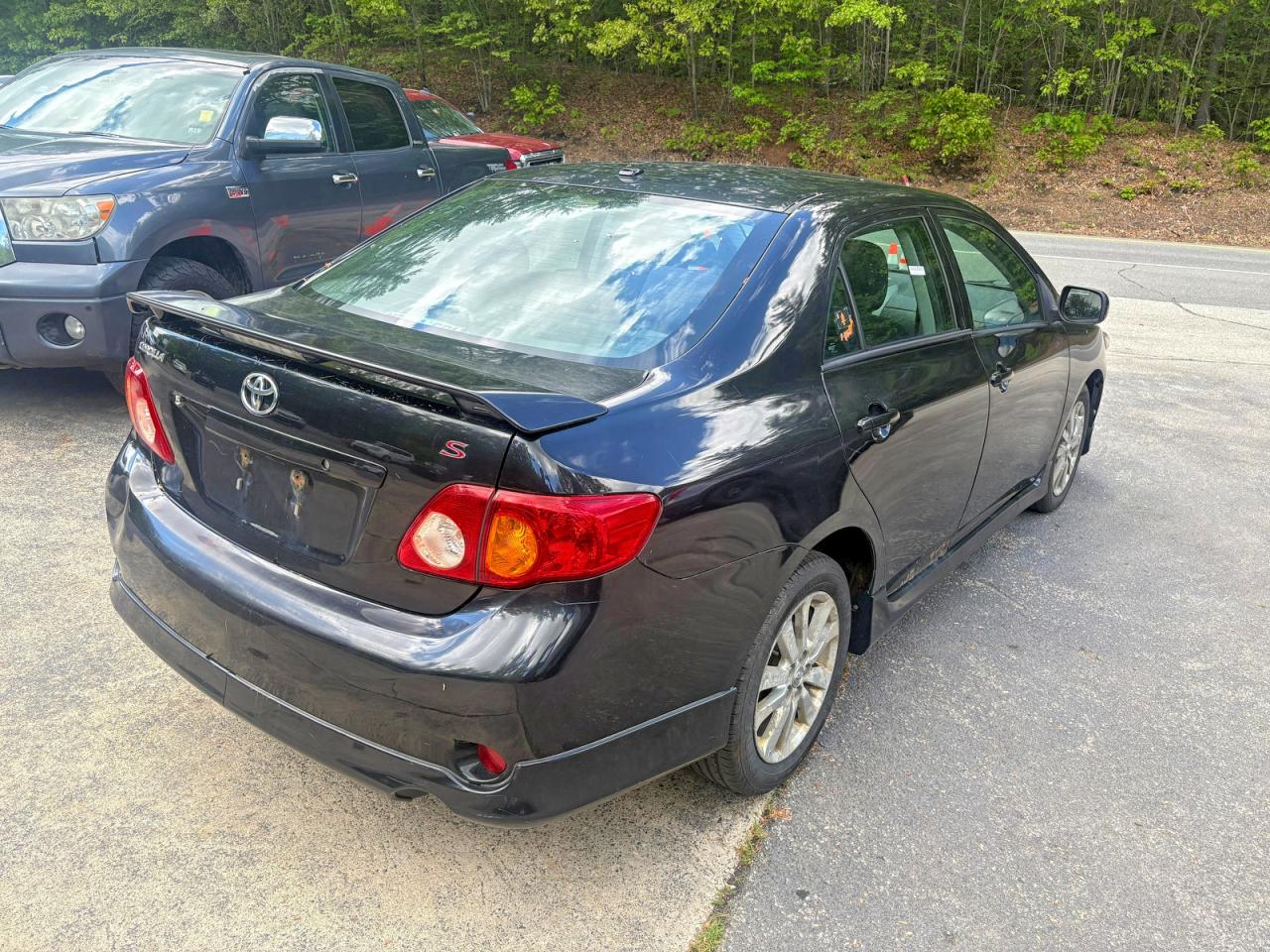 2009 Toyota Corolla S Black vin: 2T1BU40E49C101156