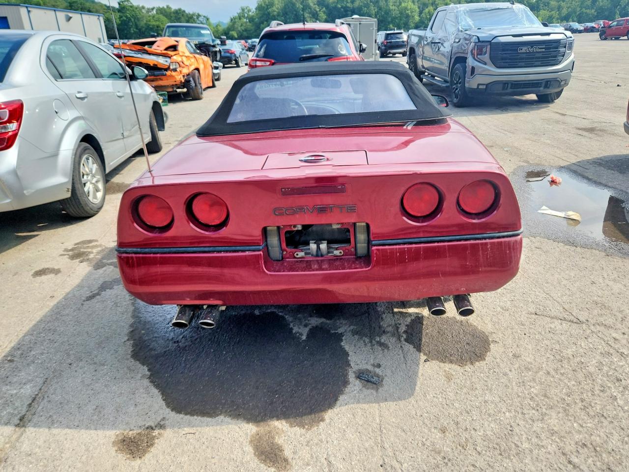 1990 Chevrolet Corvette Red vin: 1G1YY3384L5116574