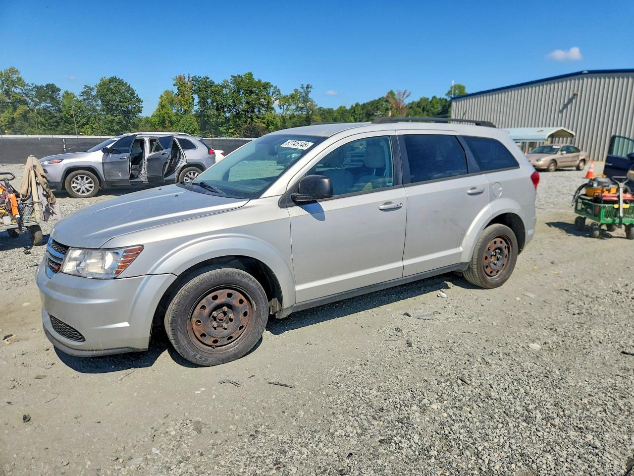 2014 Dodge Journey Se Серебряный vin: 3C4PDCAB4ET141345