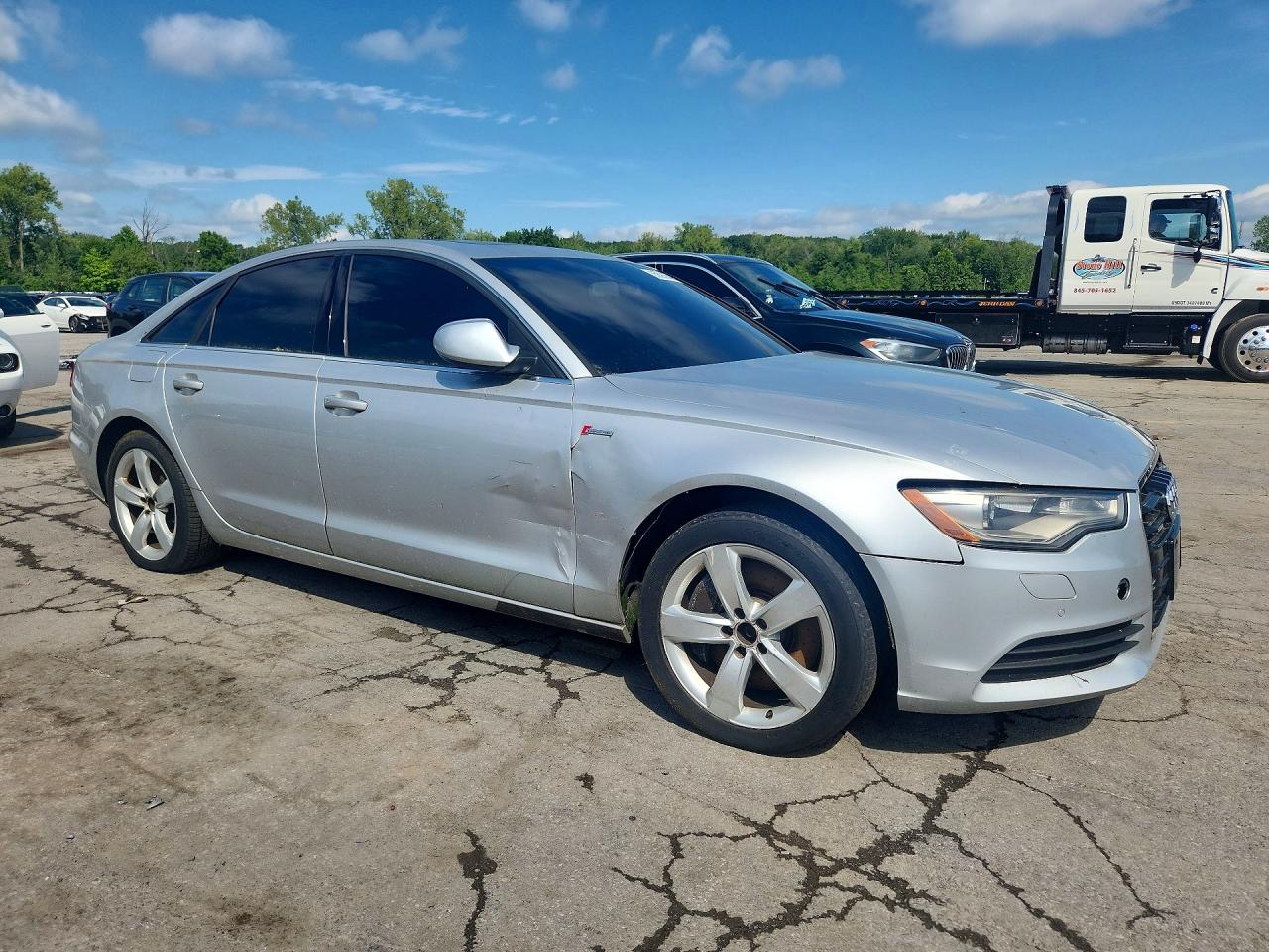 2012 Audi A6 Premium Plus Silver vin: WAUGGAFC7CN061870