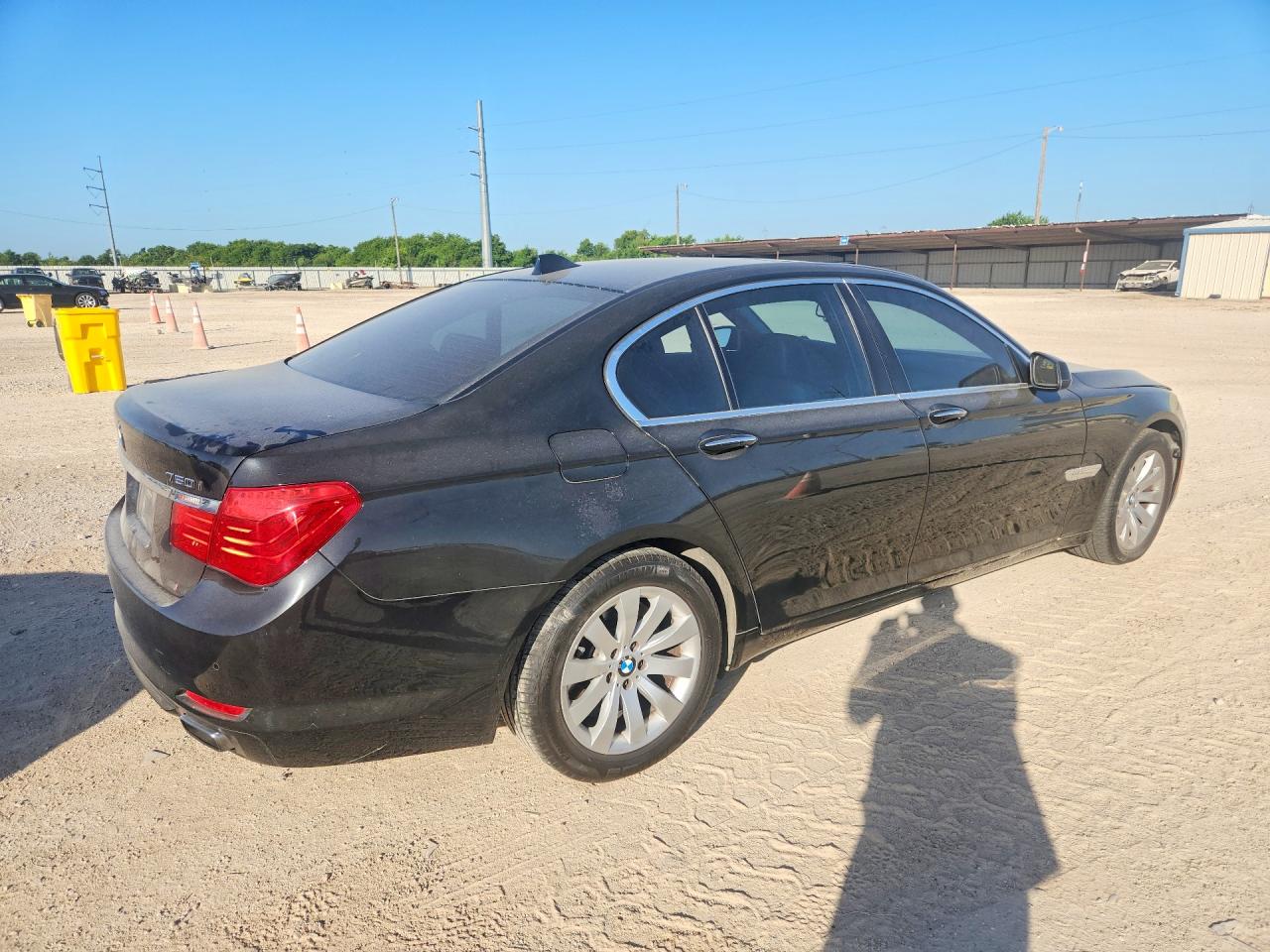 2010 Bmw 750 I Xdrive Black vin: WBAKC6C54AC393699