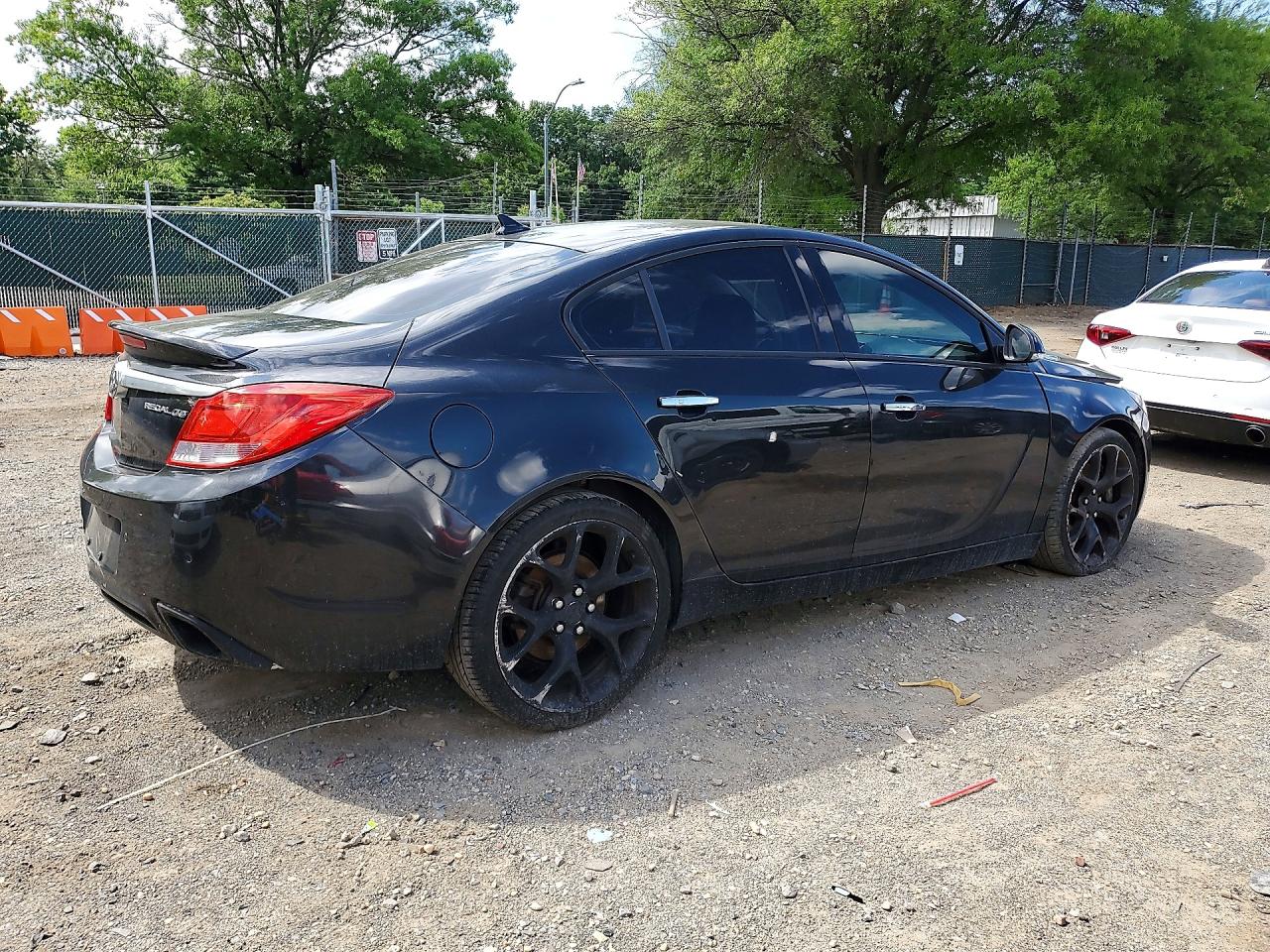 2013 Buick Regal Gs Black vin: 2G4GV5GV5D9163555
