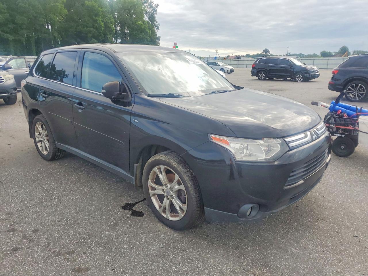 2014 Mitsubishi Outlander Gt Черный vin: JA4JZ4AXXEZ001800