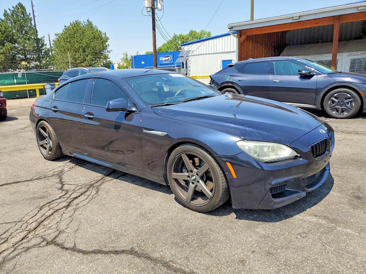 2014 Bmw 650 I Gran Coupe Black vin: WBA6B2C54ED129458